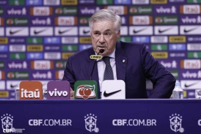 Ancelotti em convocação na Seleção Brasileira -  (crédito: Foto: Rafael Ribeiro / CBF)
