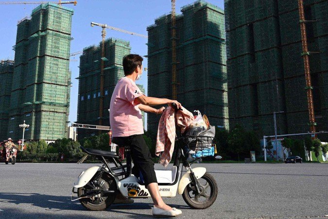 Evergrande era dono do time de futebol Guangzhou, que já foi o principal da China -  (crédito: AFP via Getty Images)