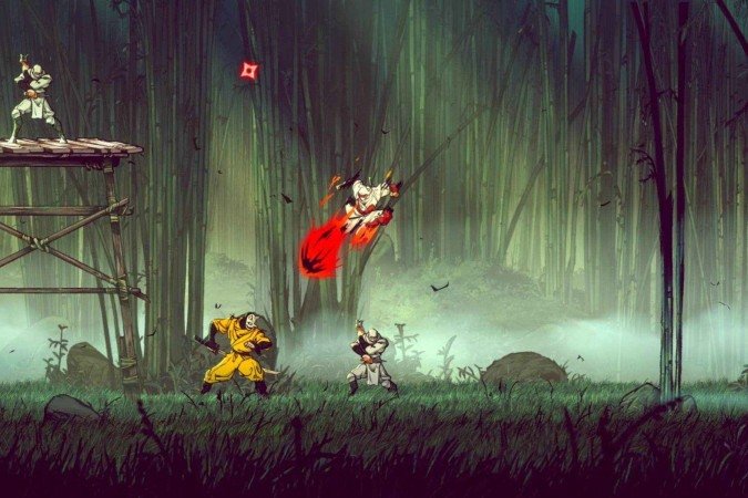 Cenários desenhados à mão e Ninjutsu vibrante marcam 