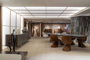 O ambiente Raízes propõe um refúgio sensorial contemporâneo