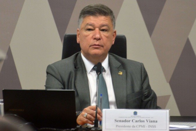 Presidente da CPMI, Carlos Viana confirmou, ontem, nas redes, a sessão com Antônio Carlos Antunes -  (crédito: Ed Alves/CB/D.A Press)