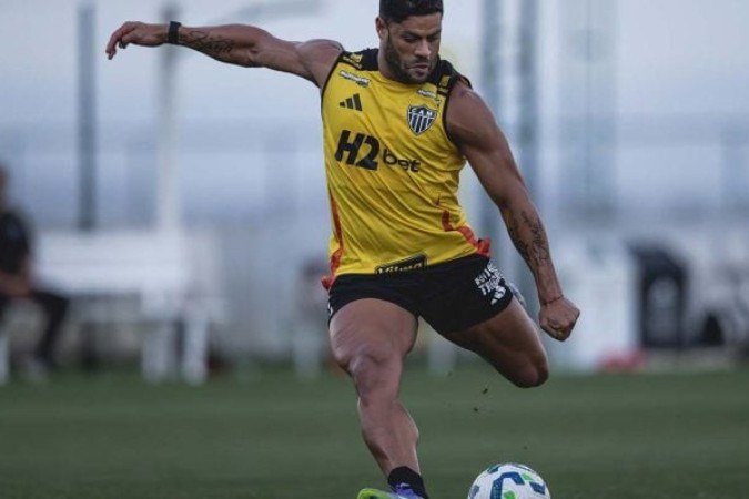 Craque da camisa 7 está pronto para o clássico  -  (crédito: Foto: Pedro Souza / Atlético)