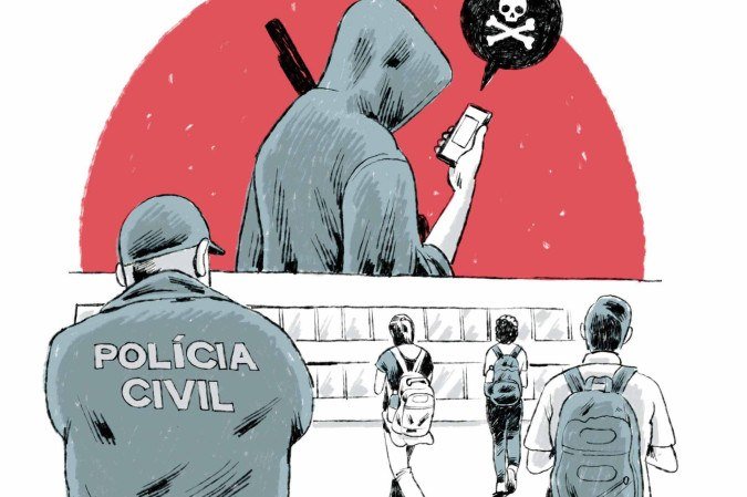 A Divisão de Prevenção e Combate ao Extremismo Violento da Polícia Civil (DPCEV) impediu a ação e cumpriu ordens judiciais contra os suspeitos -  (crédito: Caio Gomez)