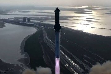 SpaceX lança novo voo da Starship, maior nave do mundo -  (crédito: Reprodução/Redes Sociais )