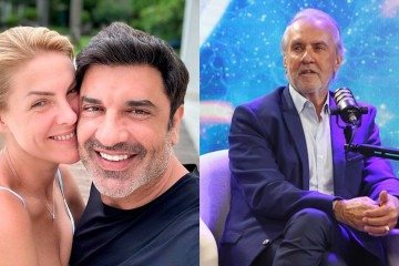 Robério de Ogum, Edu Guedes e Ana Hickmann -  (crédito: Adilson Marques / Divulgação)