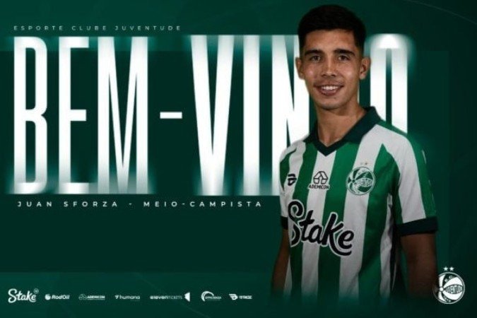 Sforza, do Vasco, é anunciado pelo Juventude - (crédito: Foto: Divulgação / Juventude) Sforza, do Vasco, é anunciado pelo Juventude - (crédito: Foto: Divulgação / Juventude)