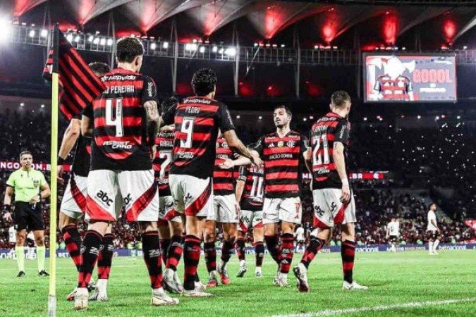 Flamengo passa o trator sobre o Vitória - (crédito: Foto: Gilvan de Souza/Flamengo) Flamengo passa o trator sobre o Vitória - (crédito: Foto: Gilvan de Souza/Flamengo)