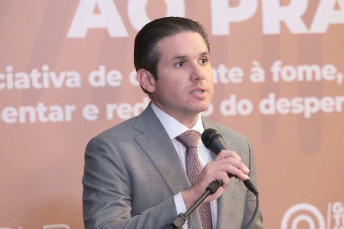 Em um evento na manhã de ontem, Motta defendeu a proposta e negou que outros temas de interesse da sociedade estejam sendo deixados de lado para dar lugar a interesses corporativos do Congresso -  (crédito: Kayo Magalhaes/Câmara dos Deputados)