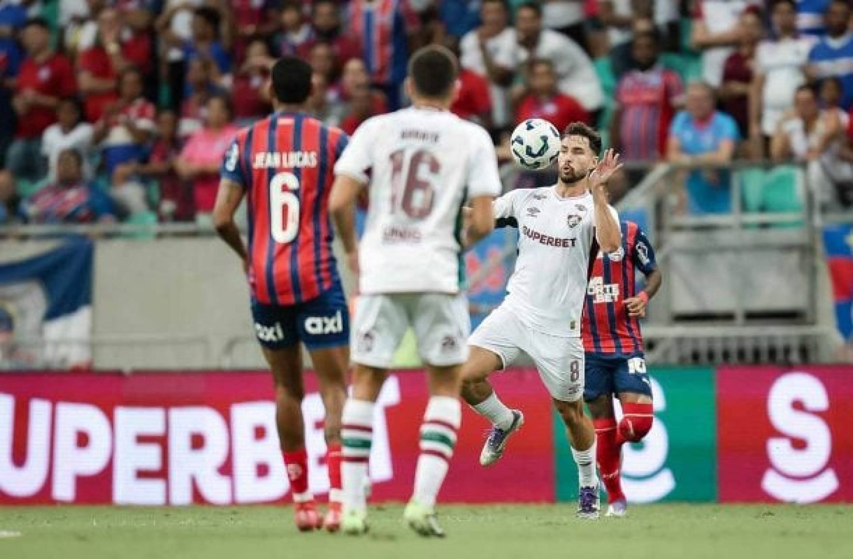 Fluminense e  Bahia fazem jogo bom e equilibrado em Salvador, pela ida das quartas de final da Copa do Brasil. Baianos vencem, 1 a 0 -  (crédito: Foto: Marcelo Gonçalves / Fluminense)