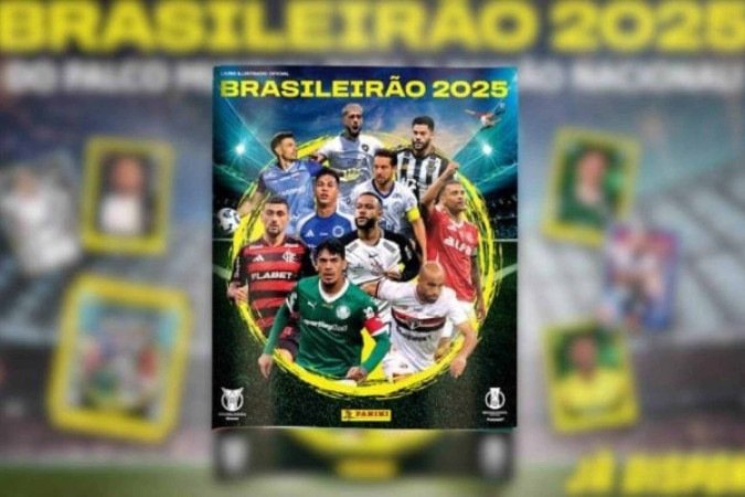 Panini lança álbum do Brasileirão 2025 - (crédito: Foto: Divulgação) Panini lança álbum do Brasileirão 2025 - (crédito: Foto: Divulgação)