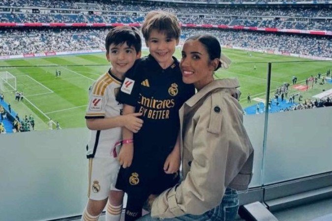 Ana Galocha, esposa de Davide Ancelotti, conta sobre primeiras impressões da vida no Rio -  (crédito: Foto: Reprodução/Instagram)