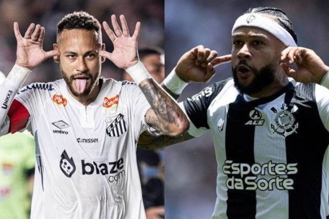 Neymar e Depay voltam a criticar o gramado sintético no Brasil - (crédito: Foto: Rodrigo Coca/Agência Corinthians e Raul Baretta/ Santos FC) Neymar e Depay voltam a criticar o gramado sintético no Brasil - (crédito: Foto: Rodrigo Coca/Agência Corinthians e Raul Baretta/ Santos FC)