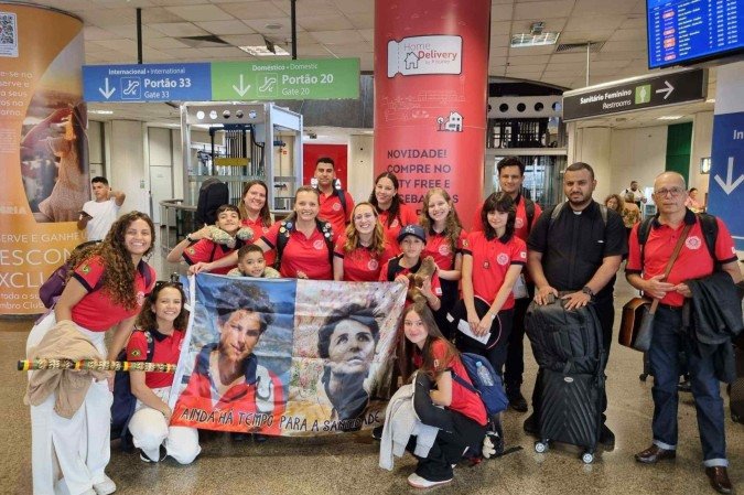 Grupo brasiliense antes de peregrinação para Roma: expectativa -  (crédito: Fotos: Ronayre Nunes/CB/D.A. Press)