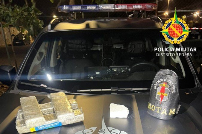 PMDF prende traficante em Santa Maria -  (crédito: PMDF/Divulgação)
