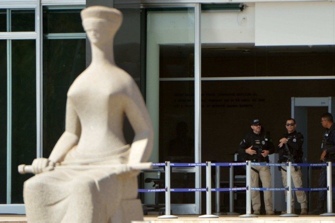 Acesso ao STF será controlado por detectores de metais  -  (crédito:  Ed Alves CB/DA Press)