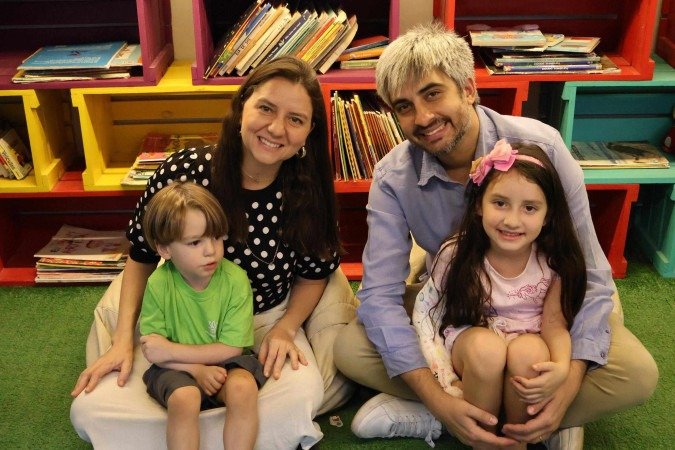  29/08/2025 Bruna Gaston CB/DA Press. Escolha a Escola do Seu Filho. Escola Céu de Brasília. Cristiane Ferreira Martins e Gabriel Moura Coelho, pais de Luísa e Arthur
      