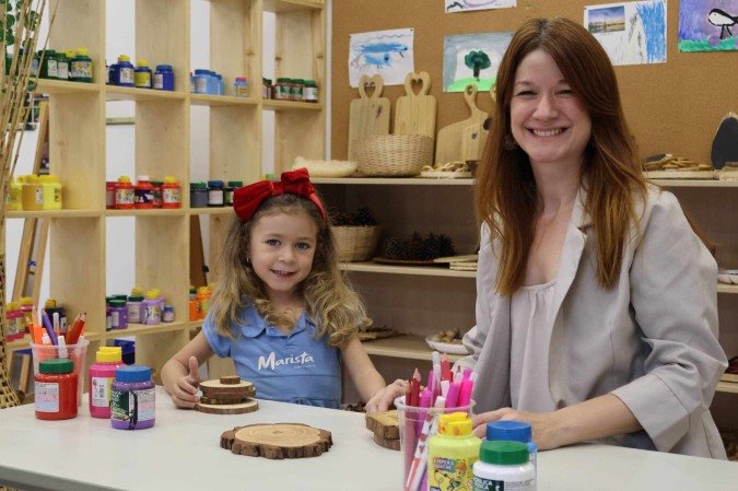 Giovana, mãe de Maria, vê o brincar como instrumento poderoso de aprendizagem -  (crédito:  Bruna Gaston CB/DA Press)