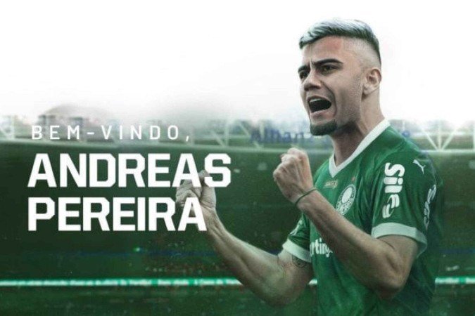 Andreas Pereira assina até dezembro de 2028 - (crédito: Foto: Divulgação / Palmeiras) Andreas Pereira assina até dezembro de 2028 - (crédito: Foto: Divulgação / Palmeiras)