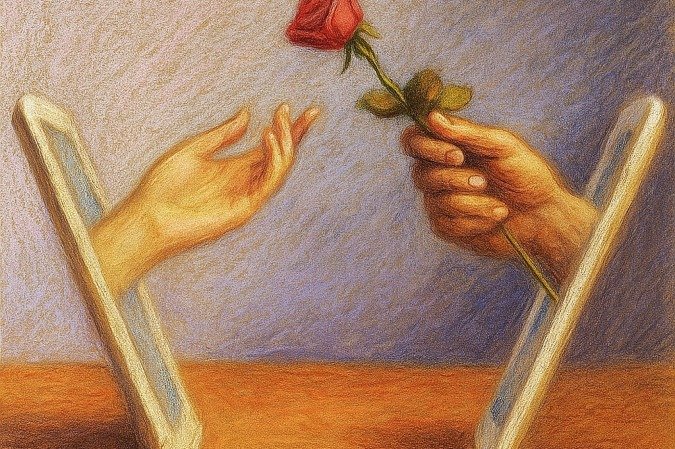 Flerte na era digital - (crédito: Maurenilson Freire) Flerte na era digital - (crédito: Maurenilson Freire)