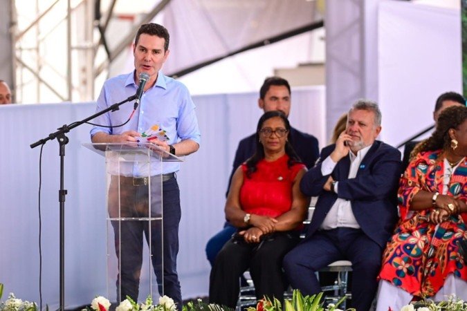 Ministro das Cidades, Jader Filho, disse que em Minas Gerais tem muita gente que, em vez de trabalhar, fica perdendo tempo na internet, se referindo a Romeu Zema -  (crédito: Leandro Couri/EM/D.A Press)