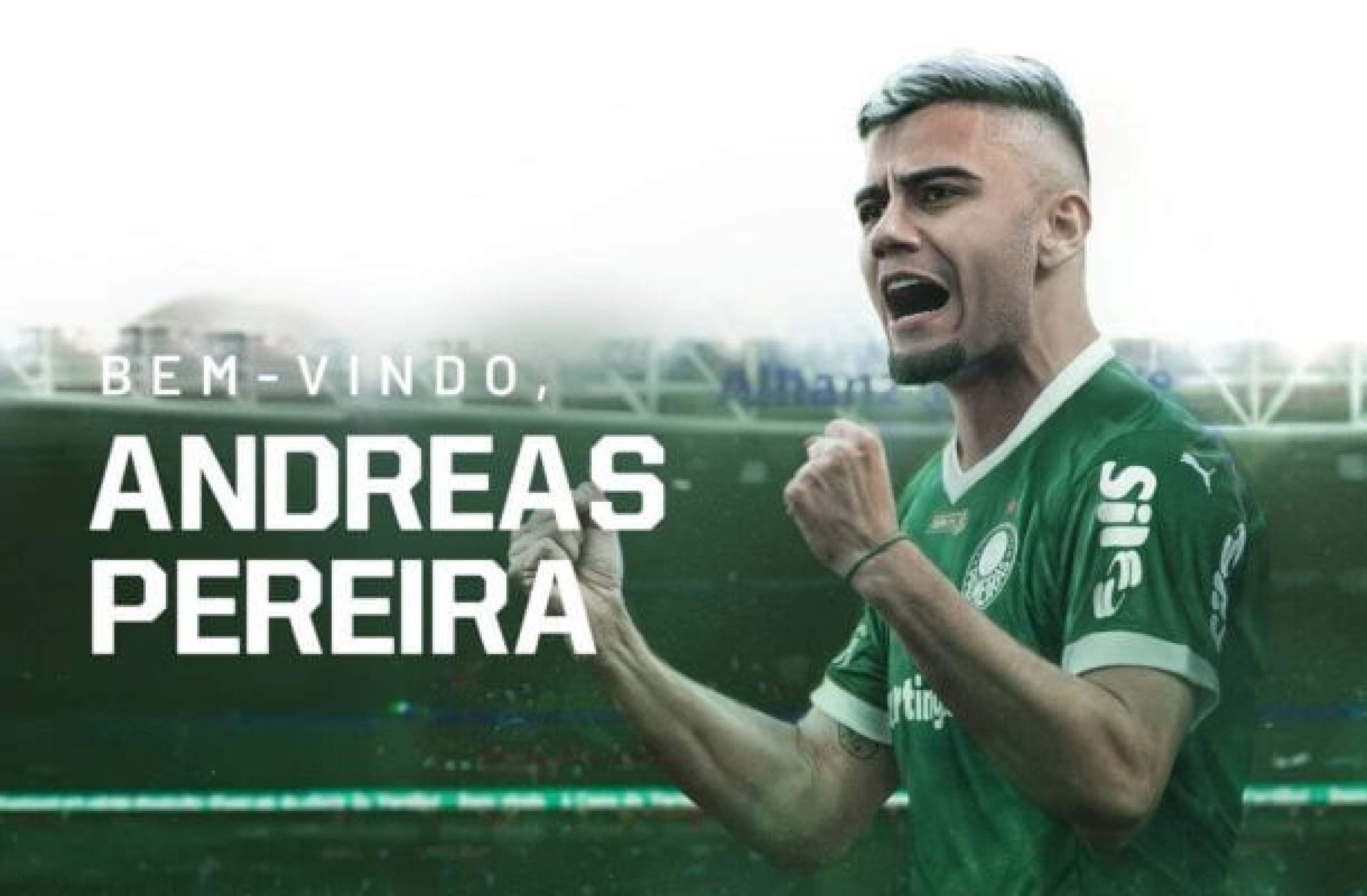 Palmeiras anuncia a contratação do meia Andreas Pereira