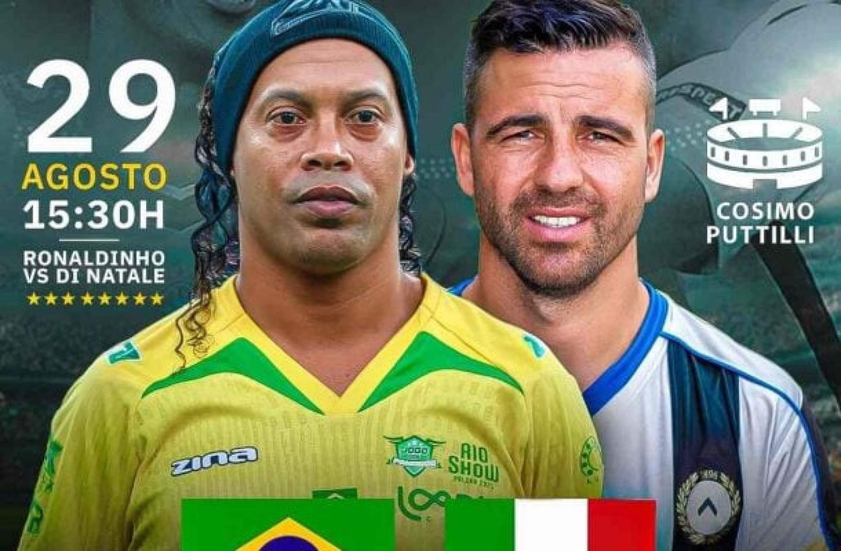 Ronaldinho Gaúcho fará jogo das estrelas na Itália