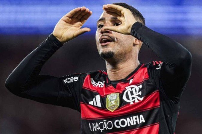 Após brilhar na goleada sobre o Vitória ganha chance na Seleção - (crédito: Foto: Gilvan de Souza/Flamengo) Após brilhar na goleada sobre o Vitória ganha chance na Seleção - (crédito: Foto: Gilvan de Souza/Flamengo)