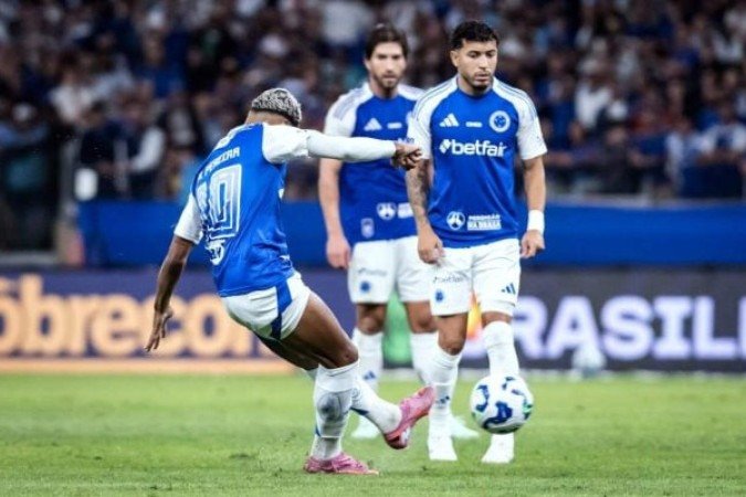Matheus Pereira marcou o gol da vitória celeste  -  (crédito: Foto: Gustavo Aleixo/Cruzeiro)