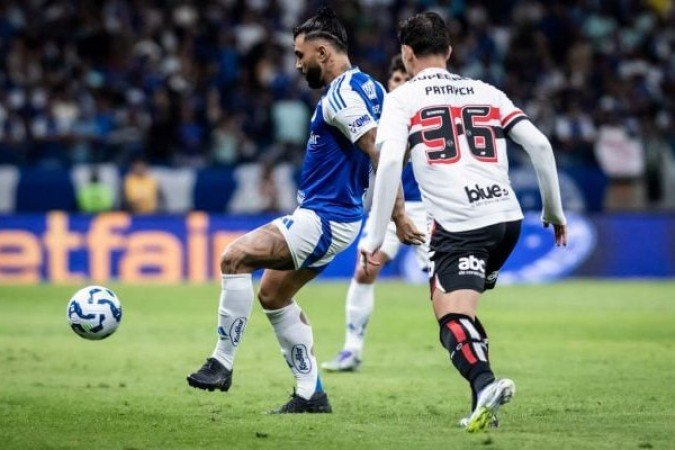 GABIGOL – Entrou no intervalo no lugar de Kaio Jorge, deu alguns bons piques e por pouco não marcou um gol. Rafael fez uma defesa espetacular.  NOTA: 5,5. Foto:Gustavo Aleixo/Cruzeiro