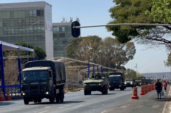Treinamentos fazem parte de preparativos para o Dia da Independência -  (crédito: Davi Cruz/Divulgação)