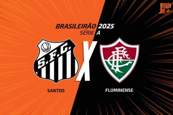 Santos e Fluminense duelam pela 22ª rodada do Brasileirão - (crédito: Arte: Jogada10) Santos e Fluminense duelam pela 22ª rodada do Brasileirão - (crédito: Arte: Jogada10)
