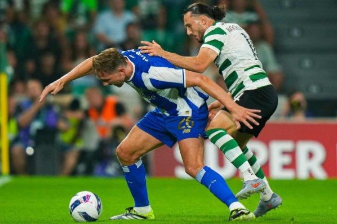 Porto vence o Sporting, em, Lisboa, com direito a go de placa do brasileiro William Gomes -  (crédito: Foto: reprodução X/Sporting CP)
