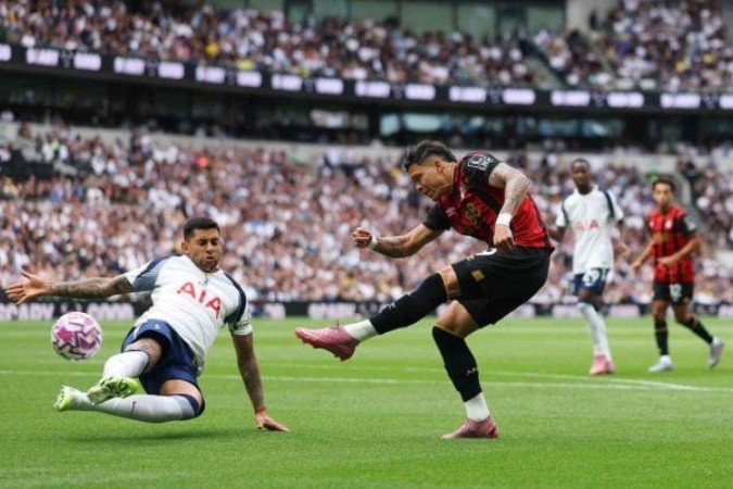 Com gol brasileiro, Bournemouth surpreende o Tottenham em casa e vence a segunda na Premier League -  (crédito: Foto: Julian Finney/Getty Images)