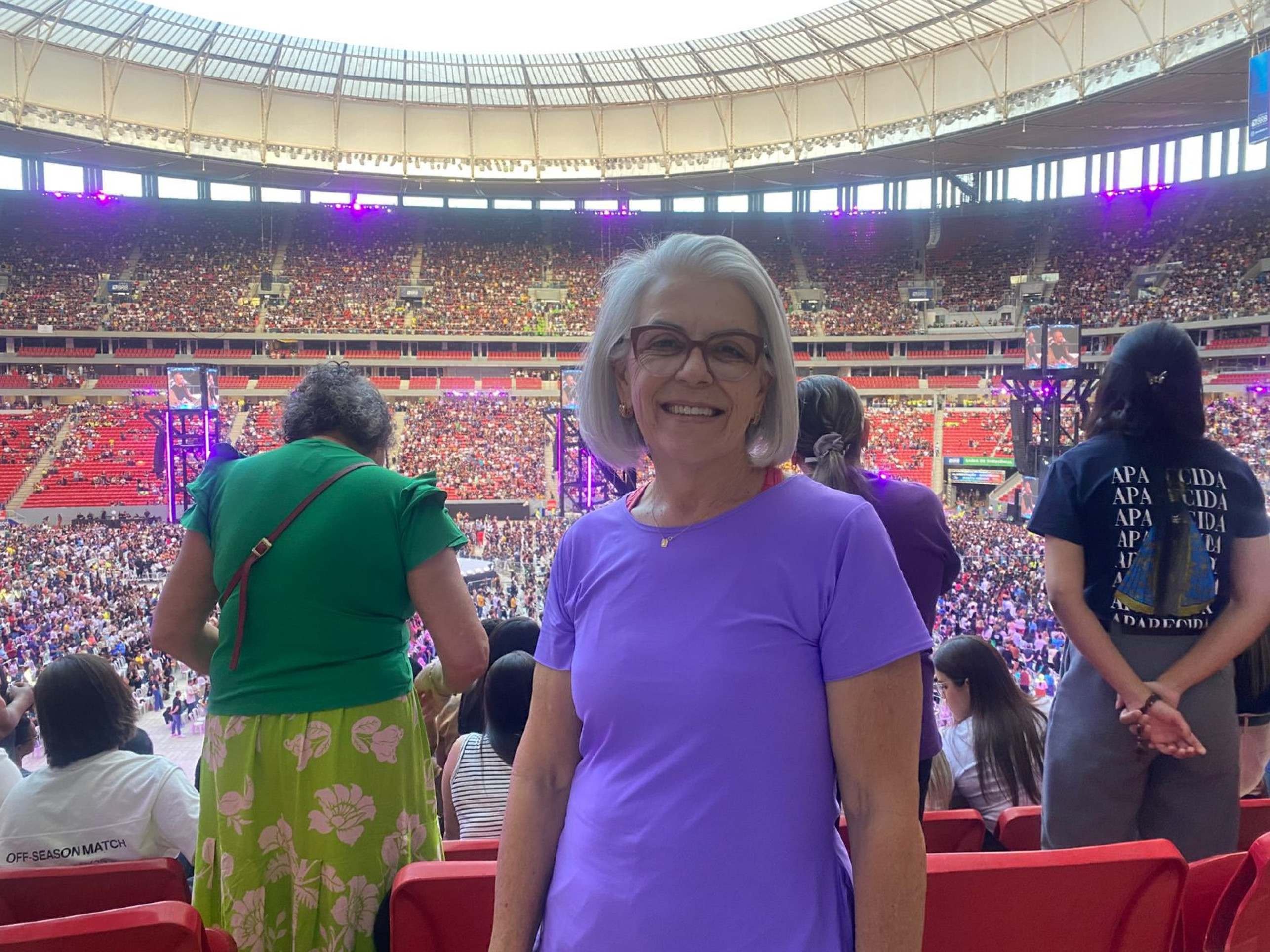  Magali Malagó, de 60 anos, relatou que a chegada do frei foi emocionante