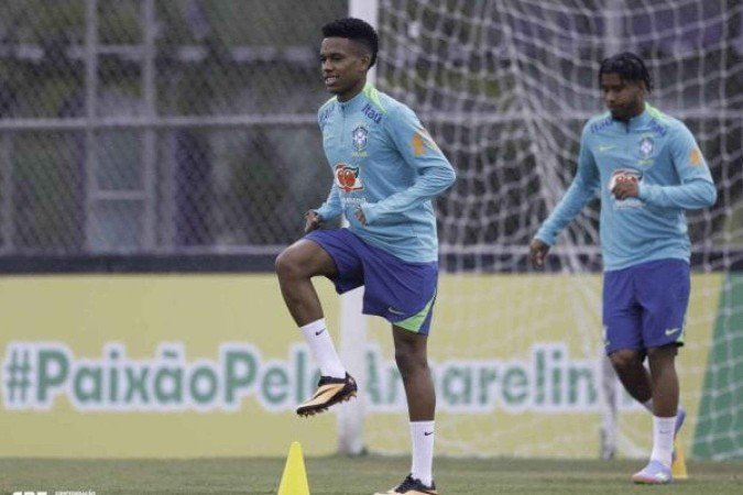 Estêvão foi o único que já apresentou à Seleção Brasileira -  (crédito: Foto: Rafael Ribeiro/CBF)