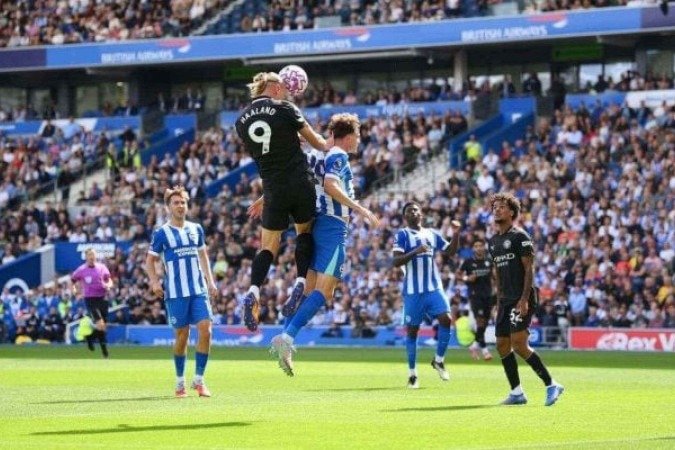 Manchester City perde de virada para o Brighton fora de casa - (crédito: Foto: Mike Hewitt/Getty Images) Manchester City perde de virada para o Brighton fora de casa - (crédito: Foto: Mike Hewitt/Getty Images)