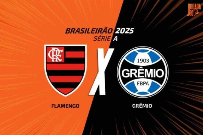 Flamengo e Grêmio jogamno Maracanã neste domingo - (crédito: Foto: Arte Jogada10) Flamengo e Grêmio jogamno Maracanã neste domingo - (crédito: Foto: Arte Jogada10)