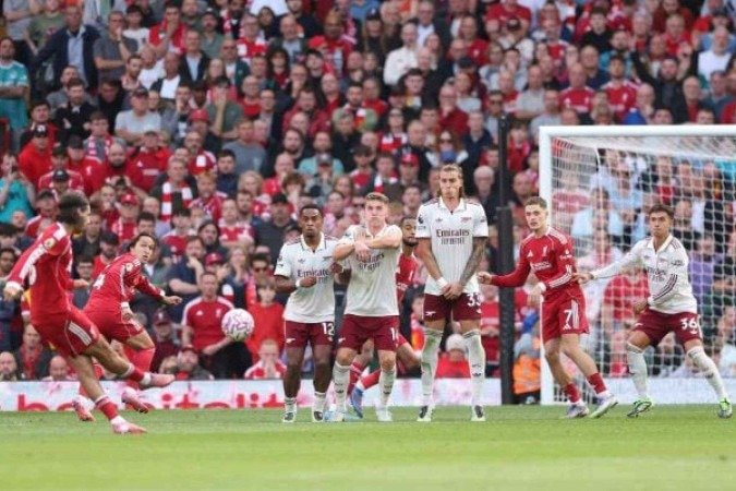 Liverpool venceu o Arsenal em um clássico bastante intenso em Anfield -  (crédito: Foto: Alex Pantling/Getty Images)