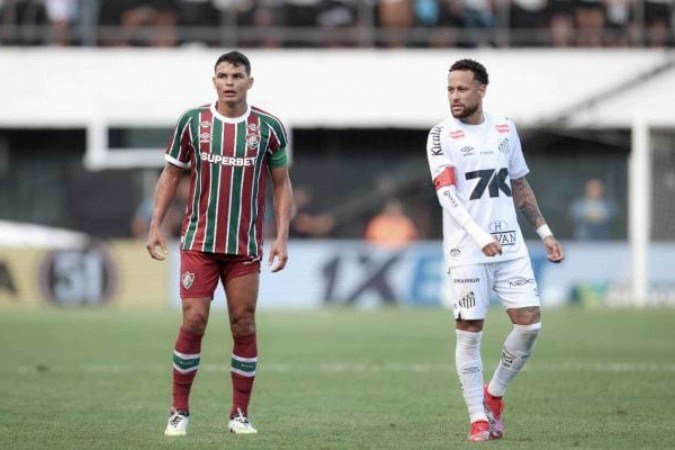 Neymar lamentou VAR no final do duelo contra o Fluminense e falou da amizade com Thiago Silva - (crédito: Foto: Marcelo Gonçalves/ Fluminense) Neymar lamentou VAR no final do duelo contra o Fluminense e falou da amizade com Thiago Silva - (crédito: Foto: Marcelo Gonçalves/ Fluminense)