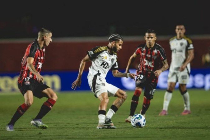 Time mineiro fez jogo ruim e saiu derrotado - (crédito: Foto: Pedro Souza / Atlético) Time mineiro fez jogo ruim e saiu derrotado - (crédito: Foto: Pedro Souza / Atlético)