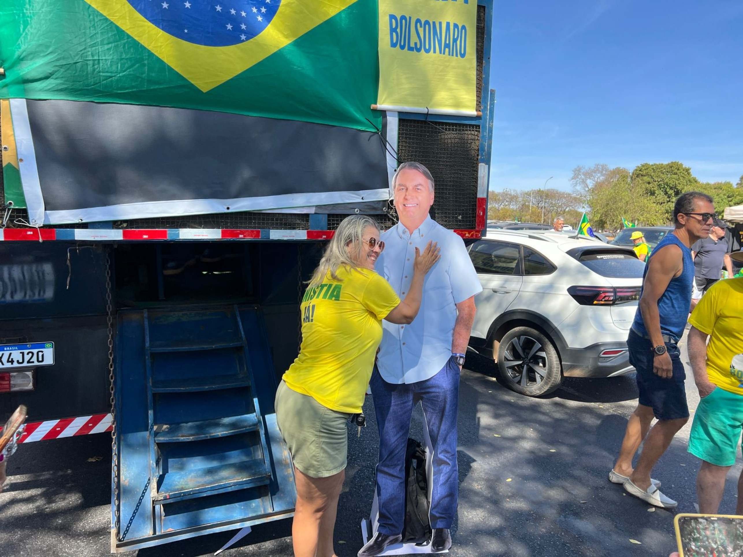 Carreata de apoiadores do ex-presidente Jair Bolsonaro, neste domingo (31/8)