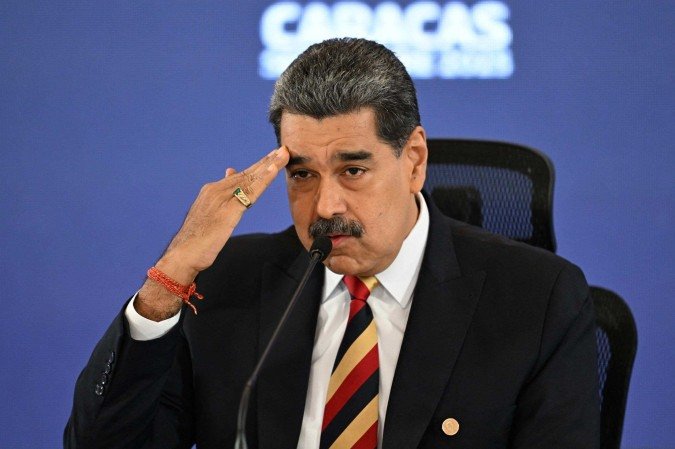 Maduro garante que as forças venezuelanas estão prontas para o combate  -  (crédito: Juan Barreto/AFP)