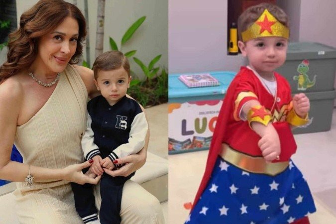 Claudia Raia expõe filho vestido de Mulher Maravilha e é massacrada - (crédito: Reprodução/Instagram) Claudia Raia expõe filho vestido de Mulher Maravilha e é massacrada - (crédito: Reprodução/Instagram)