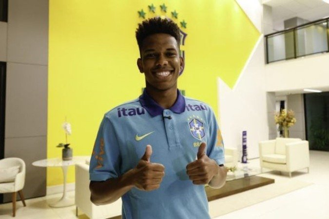 Estêvão se vê mais maduro em nova convocação da Seleção - (crédito: Foto: Rafael Ribeiro/CBF) Estêvão se vê mais maduro em nova convocação da Seleção - (crédito: Foto: Rafael Ribeiro/CBF)