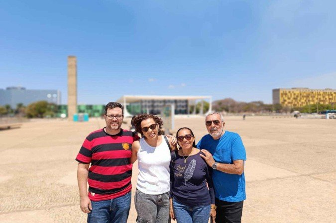 Ionara visitou a praça com a família e sentiu o aumento no policiamento