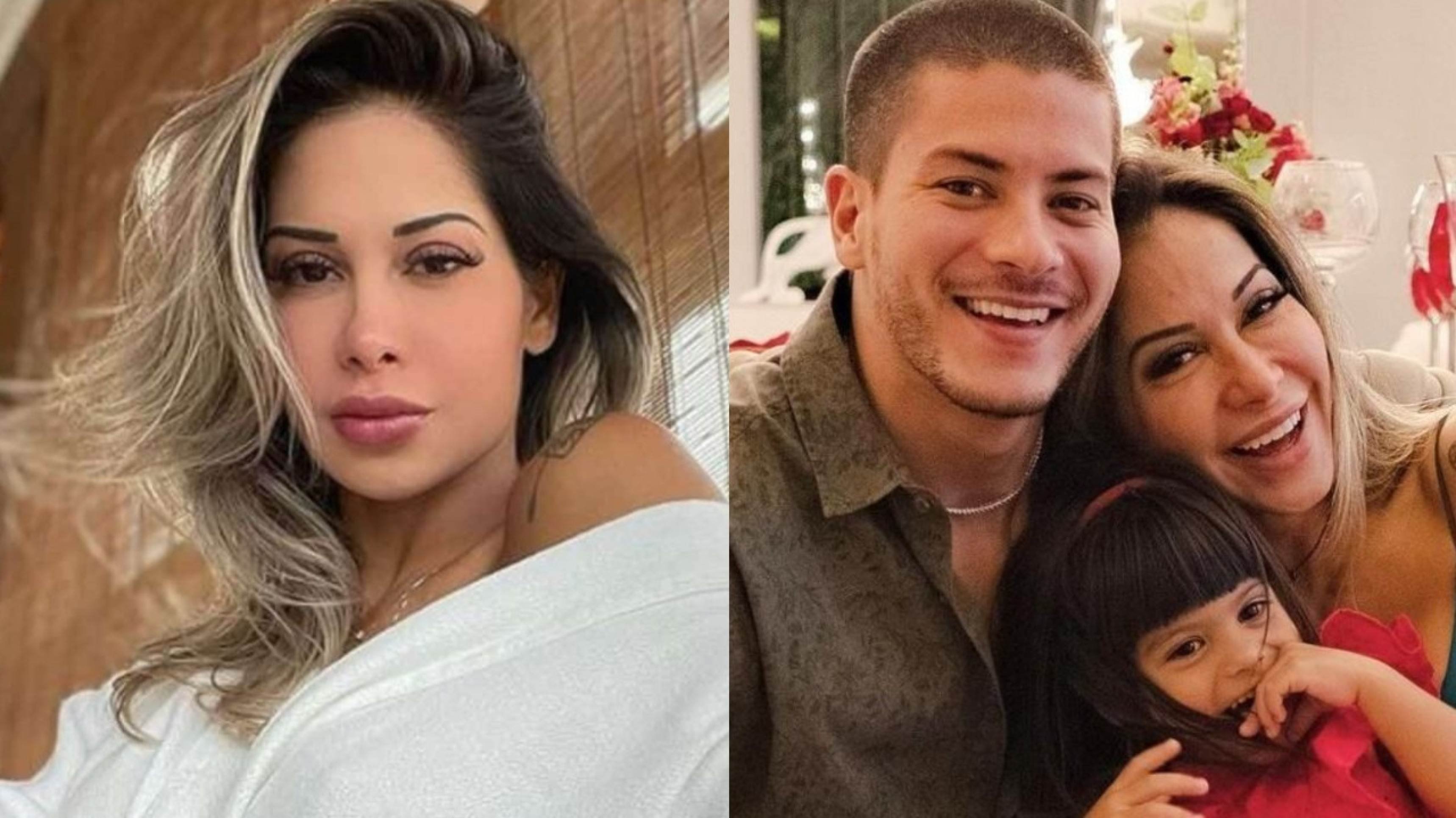 Maíra Cardi acusa Arthur Aguiar de largar filha sozinha e ator reage