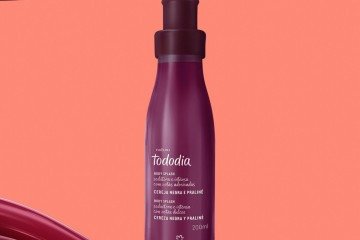Body Splash Tododia Cereja Negra e Praliné Cereja (200ml), da Natura 
(R$ 59,90)