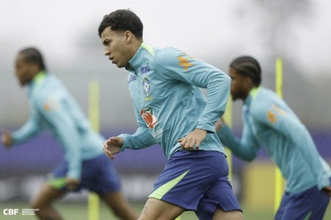 Kaio Jorge realiza sonho e estreia na Seleção Principal após se destacar pelo Cruzeiro -  (crédito: Foto: Rafael Ribeiro/CBF)