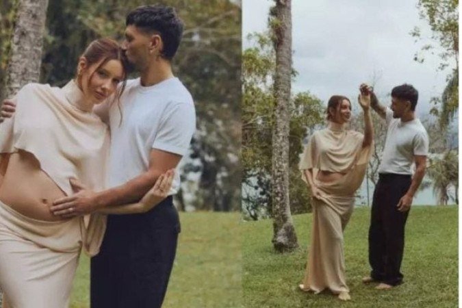 Arrascaeta e Camila Bastiani anunciam que estão esperando um menino - (crédito: Foto: Reprodução/Instagram) Arrascaeta e Camila Bastiani anunciam que estão esperando um menino - (crédito: Foto: Reprodução/Instagram)