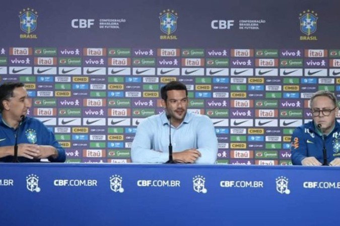 Presidente da CBF confirma que jogo da Seleção contra o Chile será o último no Brasil antes da Copa -  (crédito: Foto: Reprodução / CBF TV)